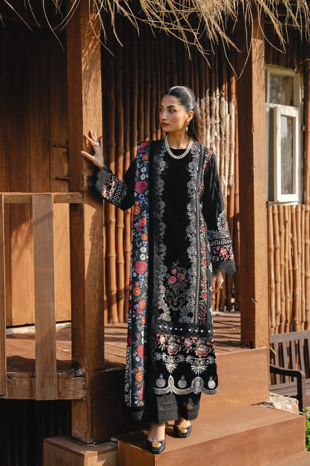 Saira Rizwan Embroidered Dhanak 3PC
