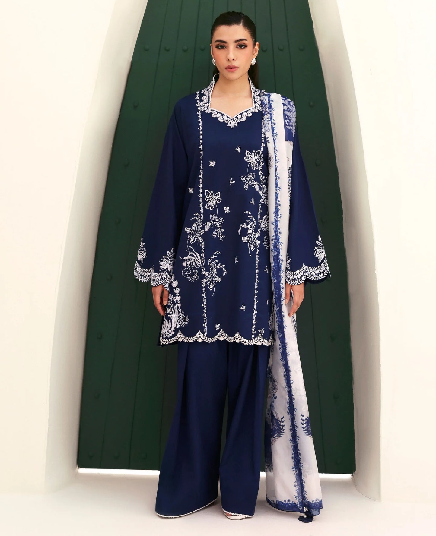 Republic Womens Wear Luxury Embroidered Lawn 3PC