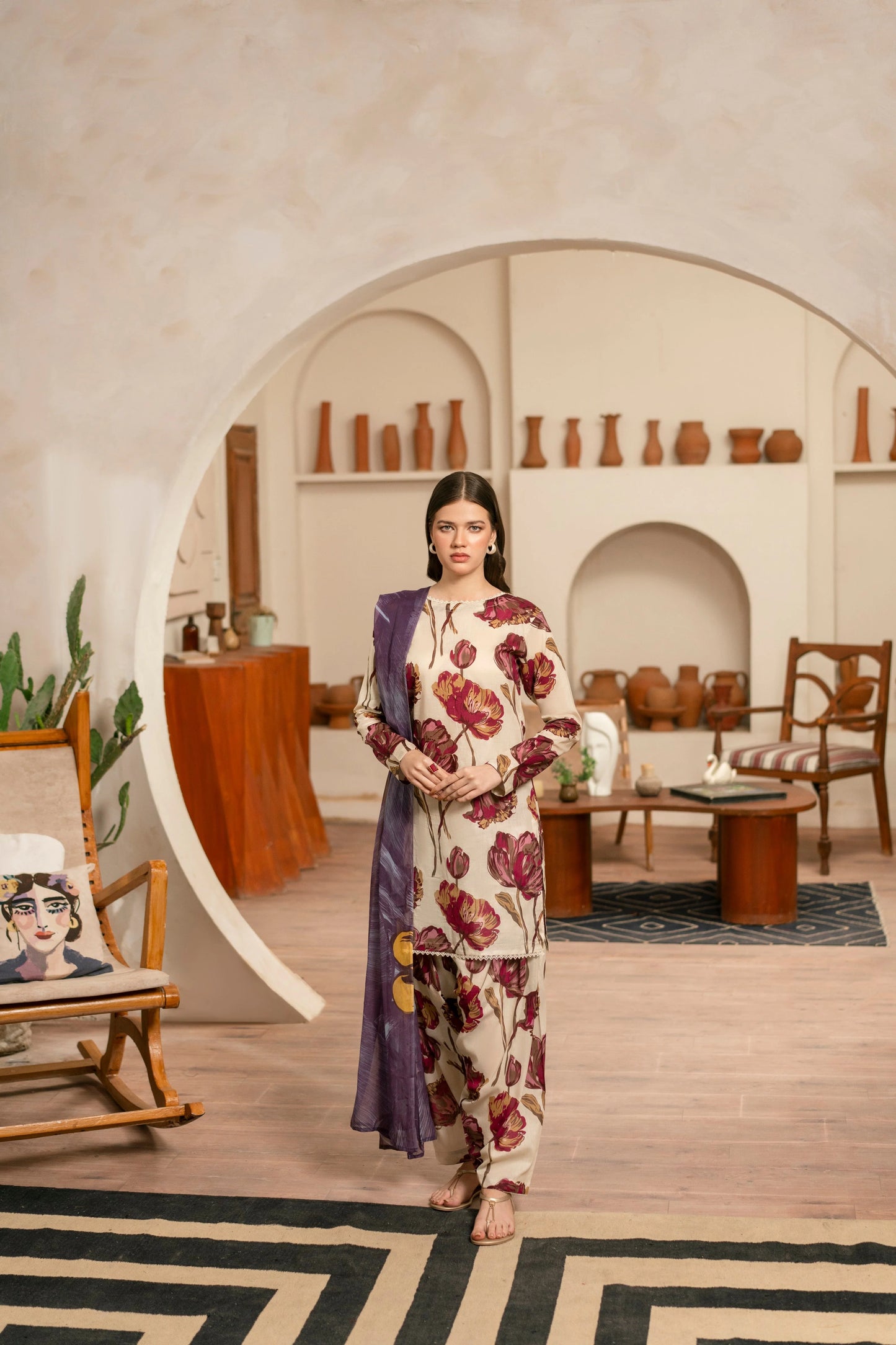 Baroque Digital Printed Lawn 3PC