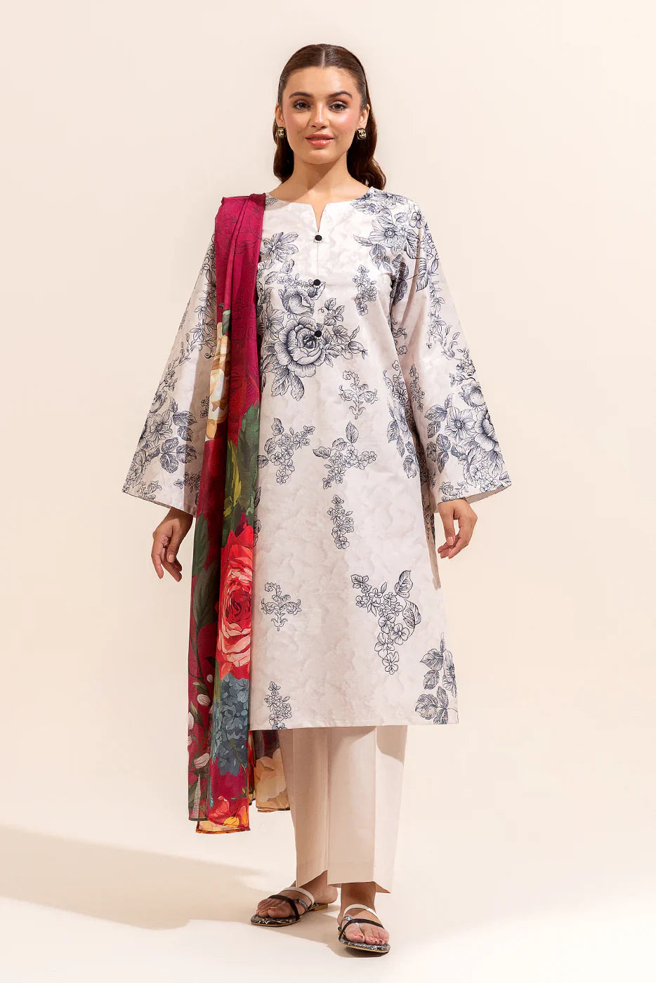 Beechtree Stitch Printed Lawn 3PC