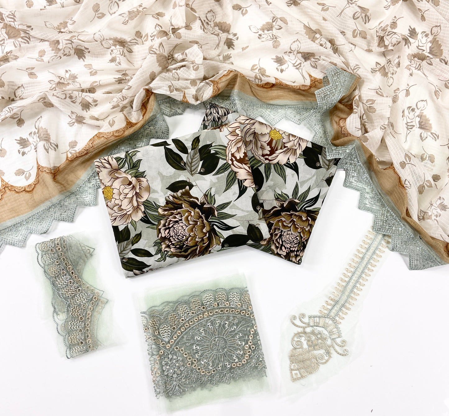 Dastoor By Anaya Noor Digital Printed Cambric With Patches 3-PC