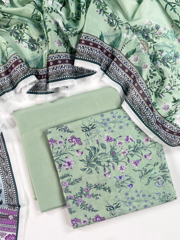 Mashaim Digital Printed Lawn 3PC