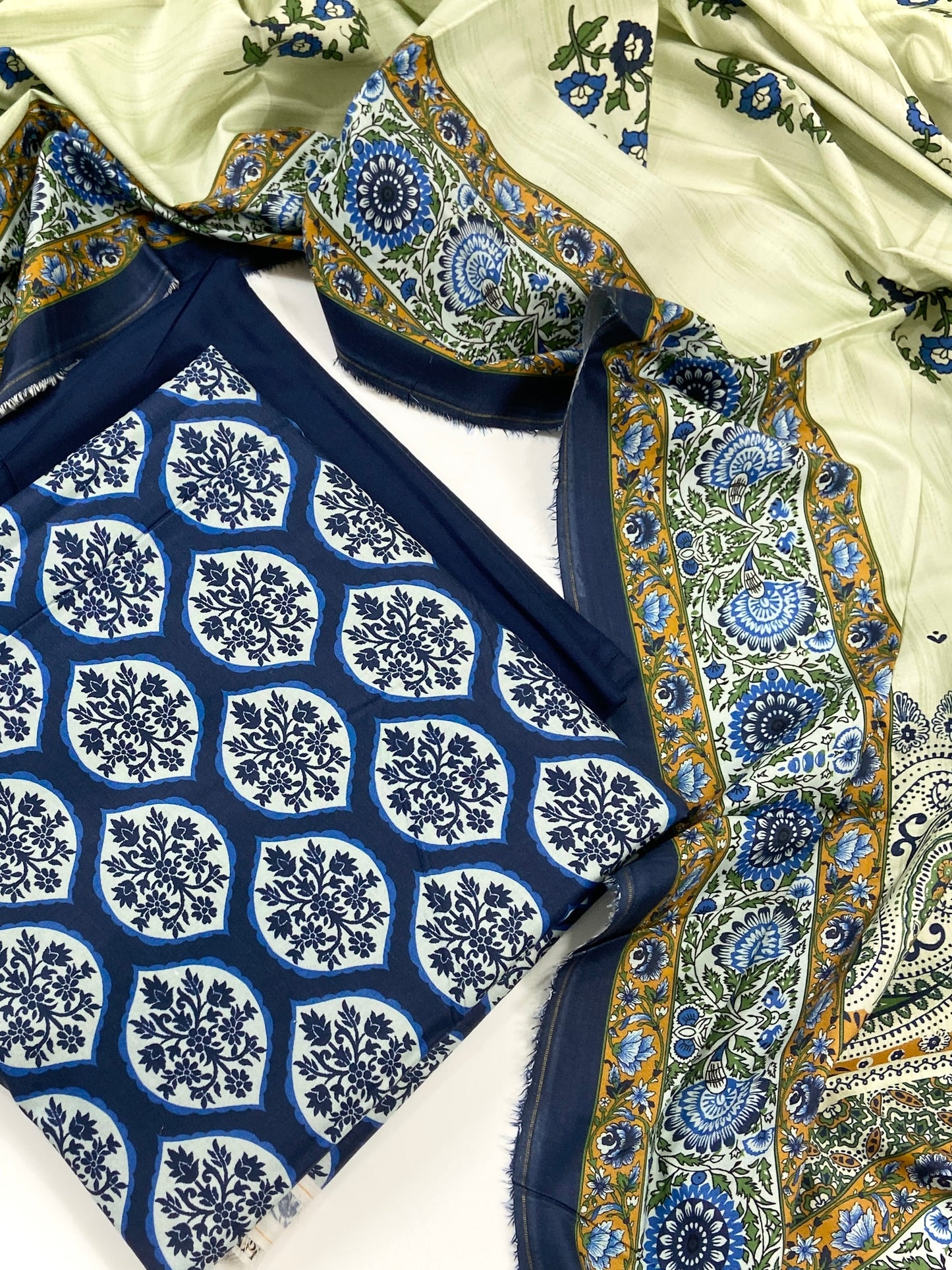 Sapphire Digital Printed Linen 3-PC