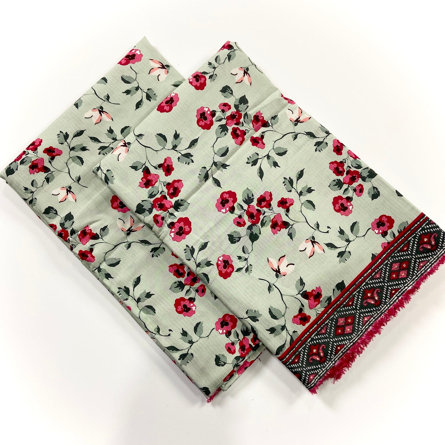 Anaya Noor Printed Bana Dora Slub Linen 2PC