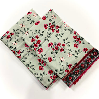 Anaya Noor Printed Bana Dora Slub Linen 2PC