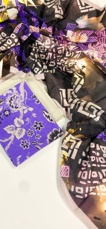 Edenrobe Digital Printed Lawn 3PC