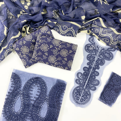Parizad By Anaya Noor Digital Printed With Sequins Patches 3-PC