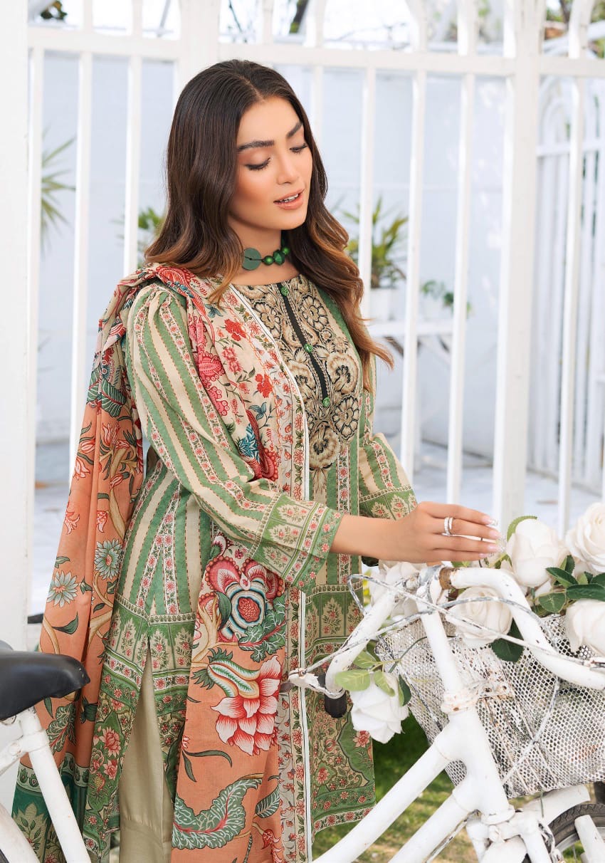 Safa Noor By Nigar Print Lawn 3-PC