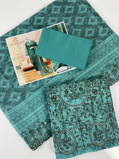 Almeerah Emb Lawn With Cutwork 3-PC