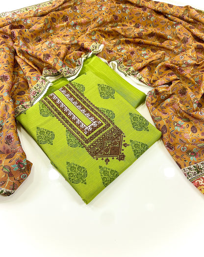 Mausummery Digital Printed Khaddar 3PC