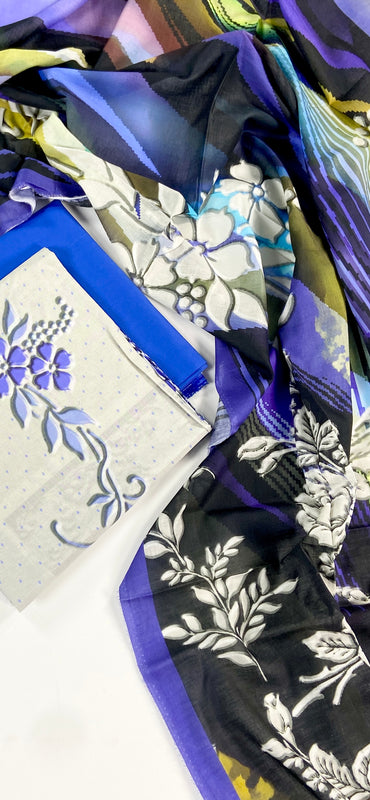 Edenrobe Digital Printed Lawn 3PC