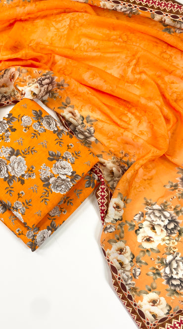 Bareeza Printed Khaddar 3PC