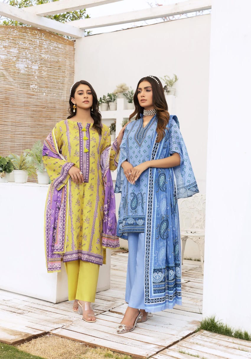 Safa Noor By Nigar Print Lawn 3-PC