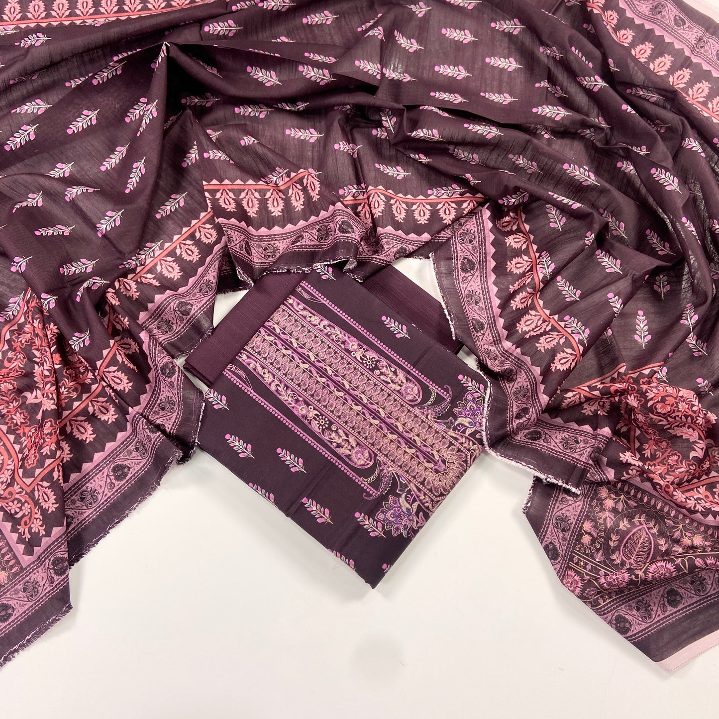 Mausummery Digital Printed Khaddar 3PC