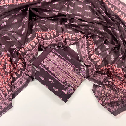 Mausummery Digital Printed Khaddar 3PC