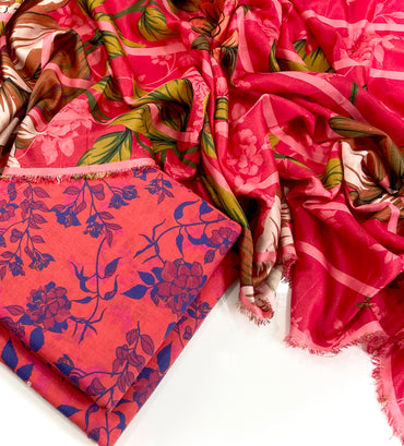 Elegance By Anaya Noor Printed Khaddar 3PC