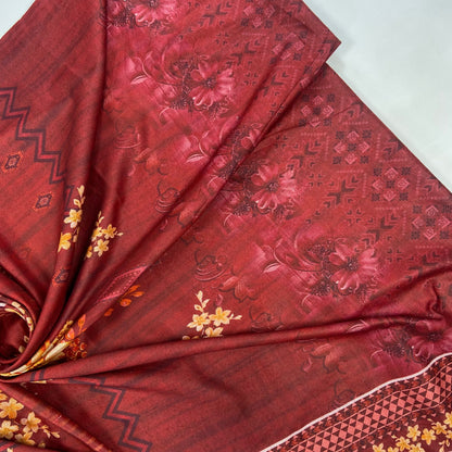 Digital Printed Wool Dhanak-Shirt