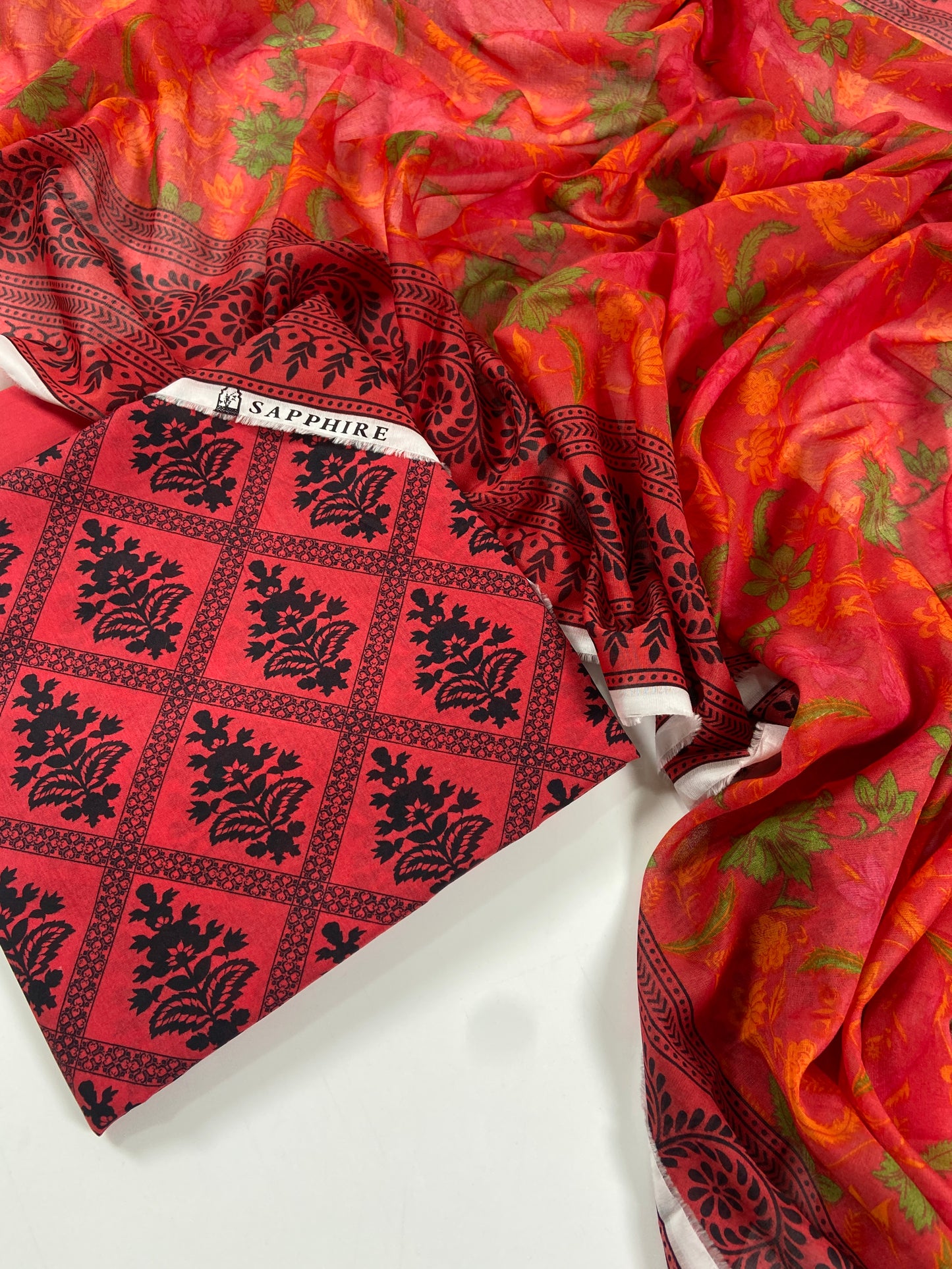 Sapphire Printed Lawn 3PC