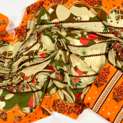 Edenrobe Digital Printed Lawn-2PC