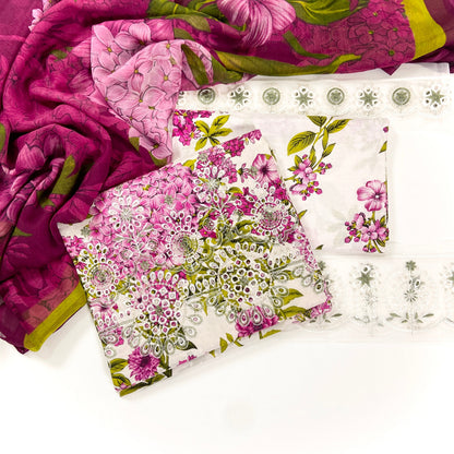 Maria B Emb Luxury Lawn 3PC