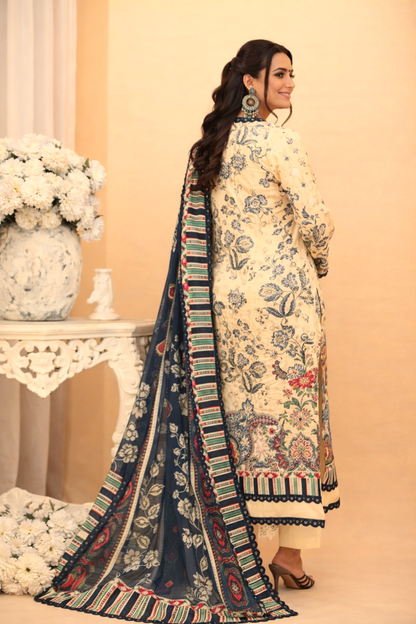 Aangan Digital Printed Lawn 3PC