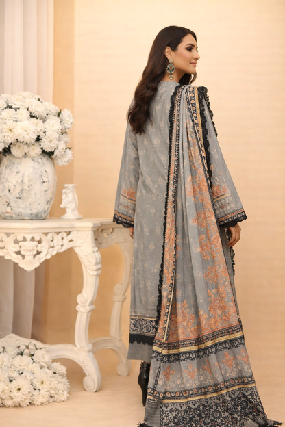 Aangan Digital Printed Lawn 3PC