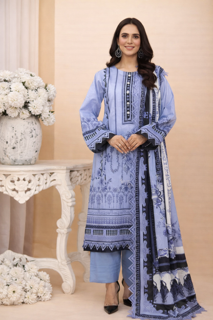 Aangan Digital Printed Lawn 3PC