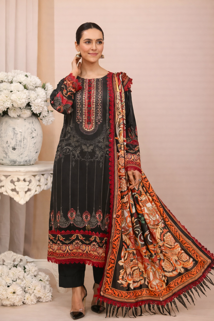 Aangan Digital Printed Lawn 3PC