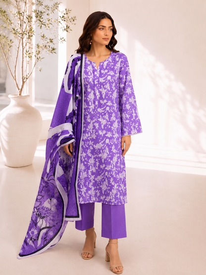 Bin Saeed Digital Printed Lawn 3PC