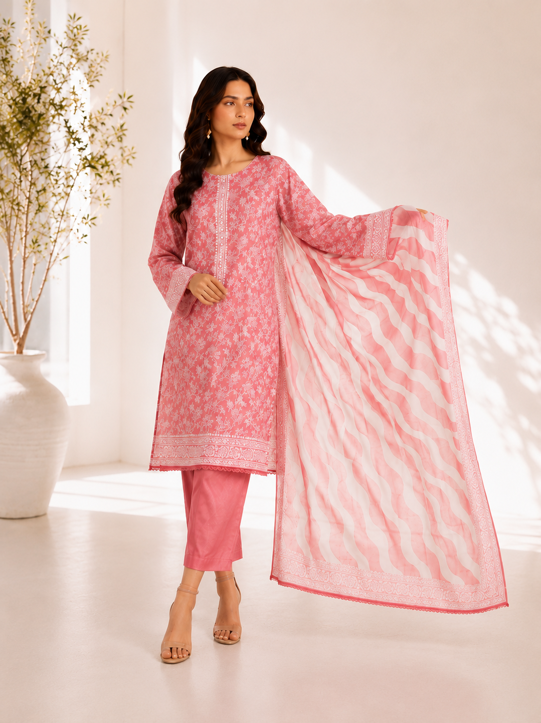 Bin Saeed Digital Printed Lawn 3PC
