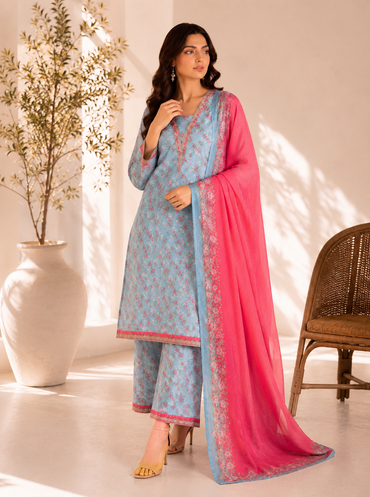Bin Saeed Digital Printed Lawn 3PC