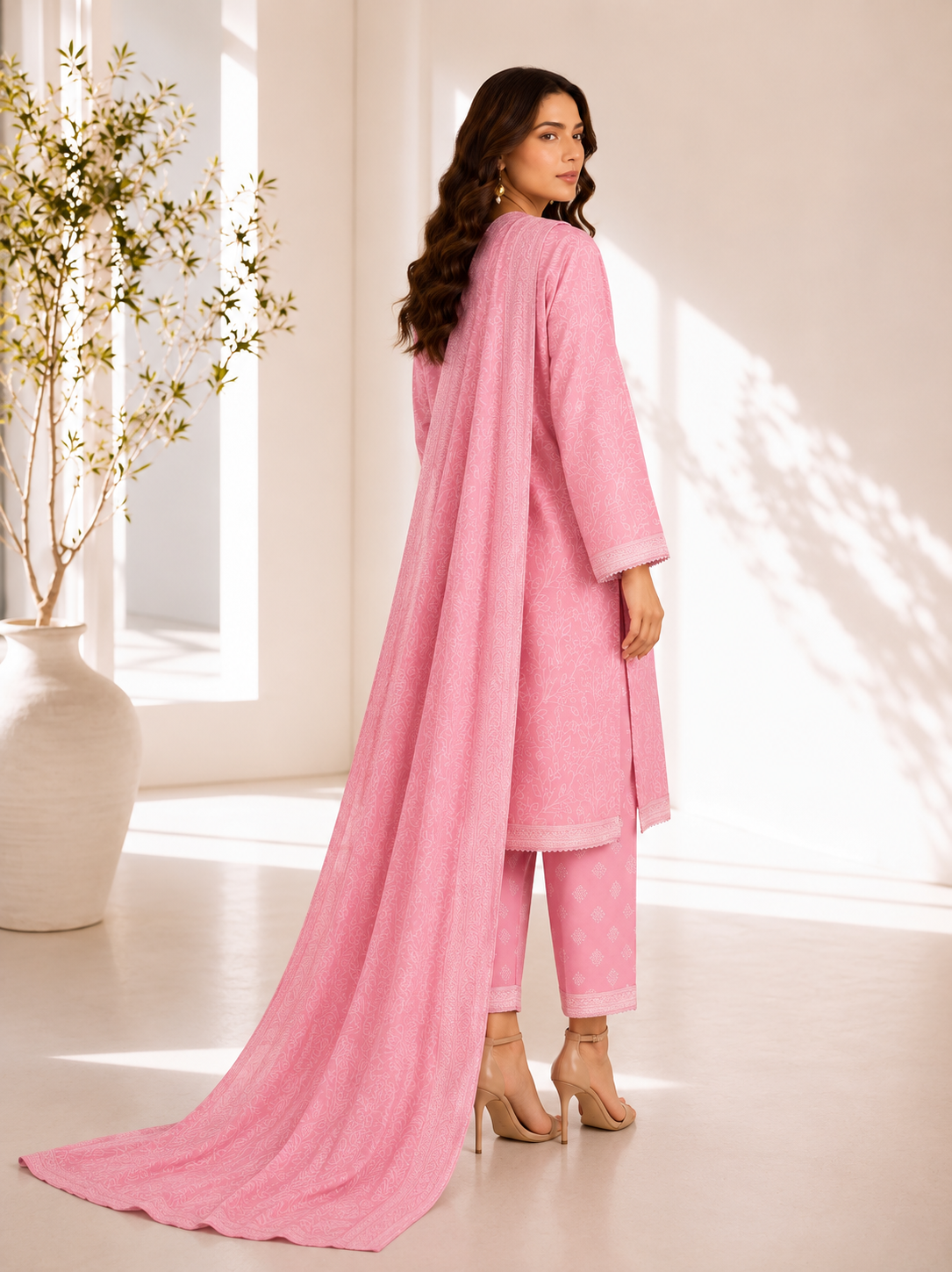 Bin Saeed Digital Printed Lawn 3PC