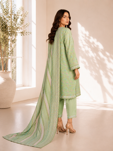 Bin Saeed Digital Printed Lawn 3PC