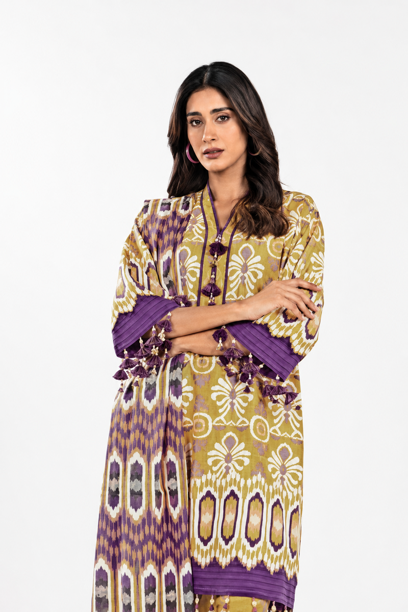 Alkaram Classic Digital Printed Lawn 3PC