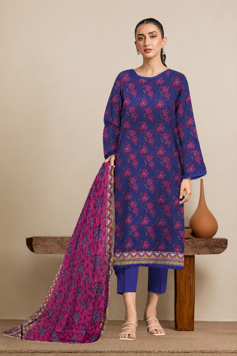 Edenrobe Digital Printed Lawn 3PC