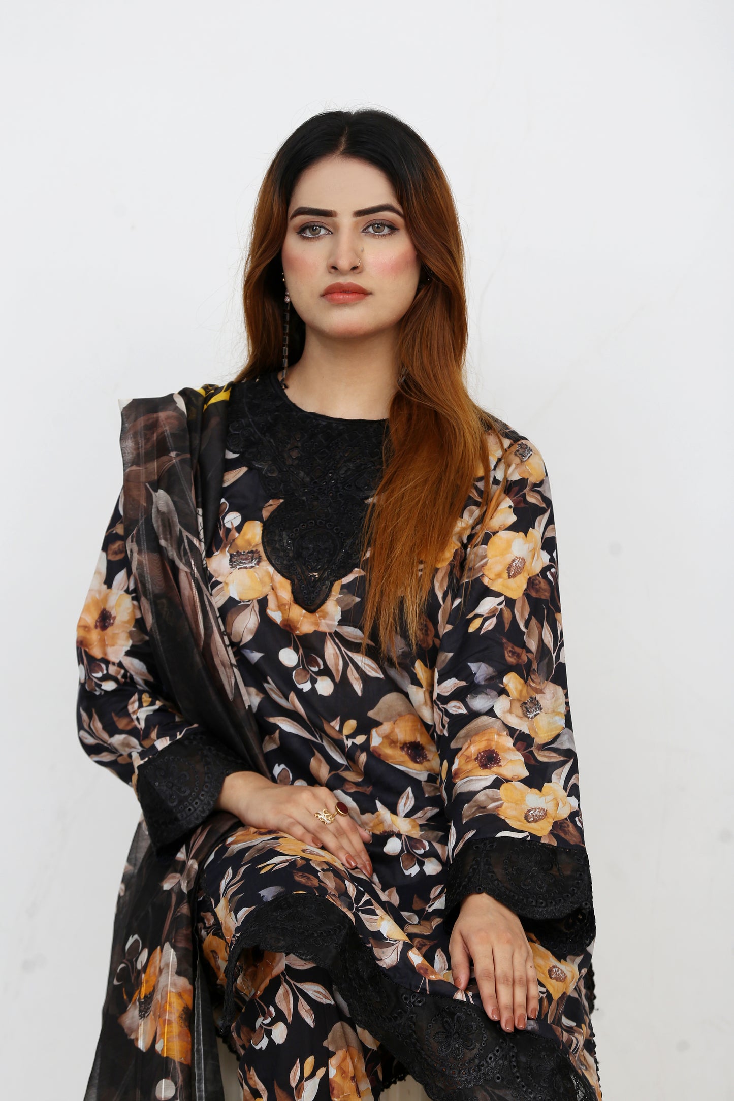 Baroque By Anaya Noor Embroidered 3PC