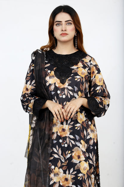 Baroque By Anaya Noor Embroidered 3PC