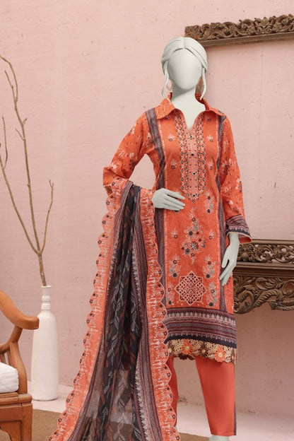 Almeerah Emb With Cutwork Dupatta Lawn 3PC