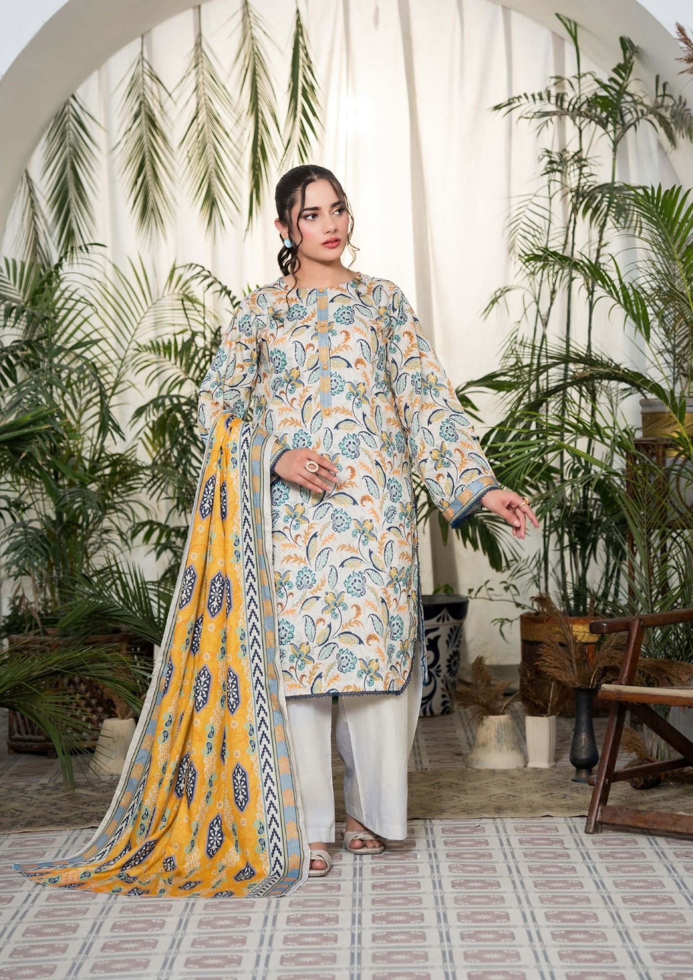 Dabiha Printed Lawn 3PC