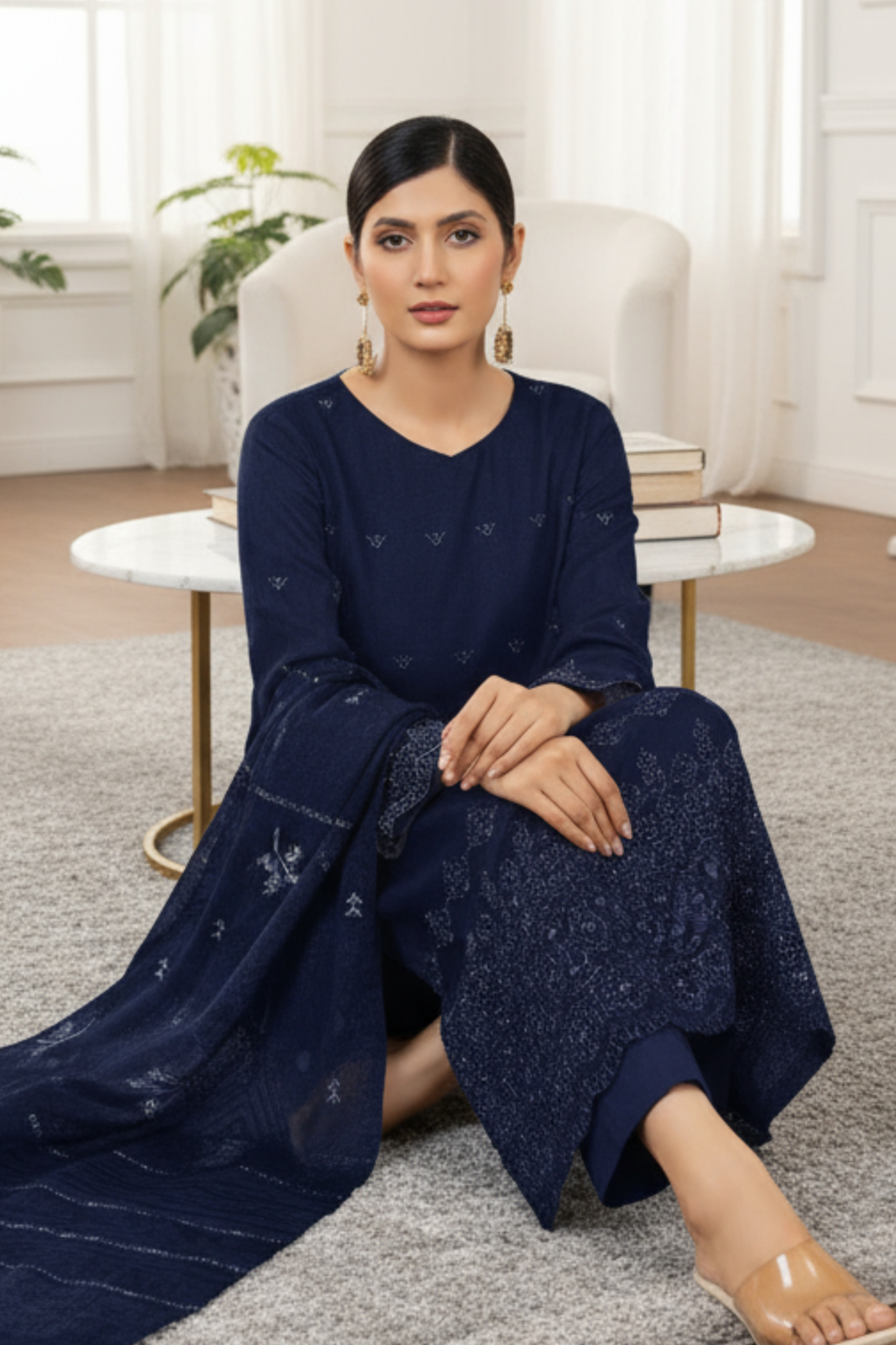 Signature By Dor Emb Winter Wool 3PC
