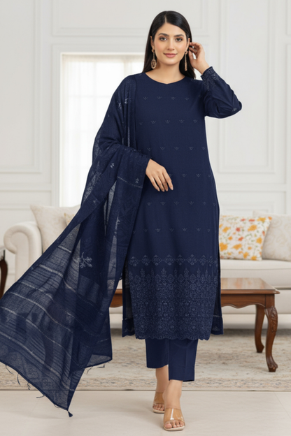 Signature By Dor Emb Winter Wool 3PC