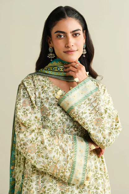 Kayseria Digital Printed Cambric Cotton 3PC