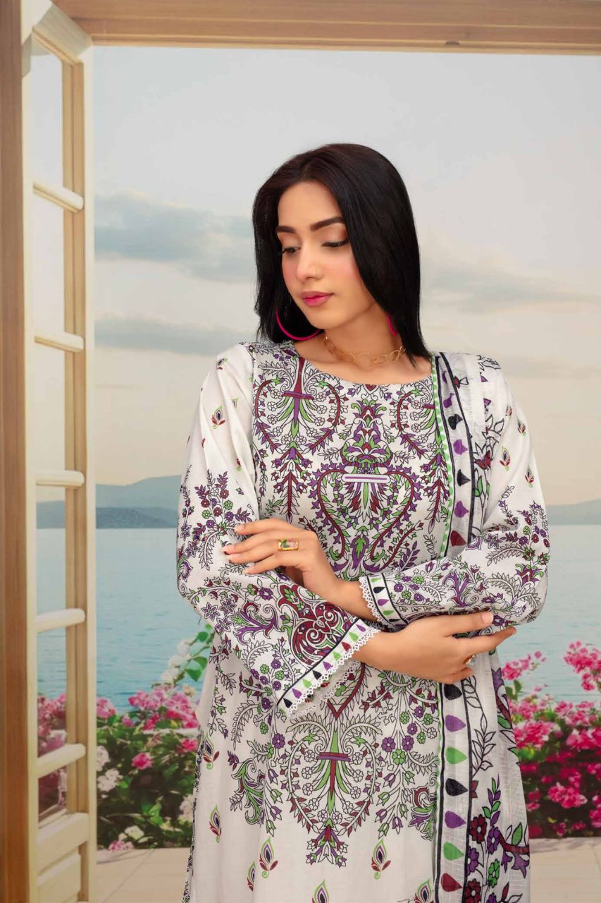 Fabiha By Feroza Digital Printed Lawn 3PC