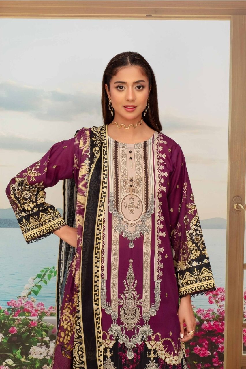 Fabiha By Feroza Digital Printed Lawn 3PC