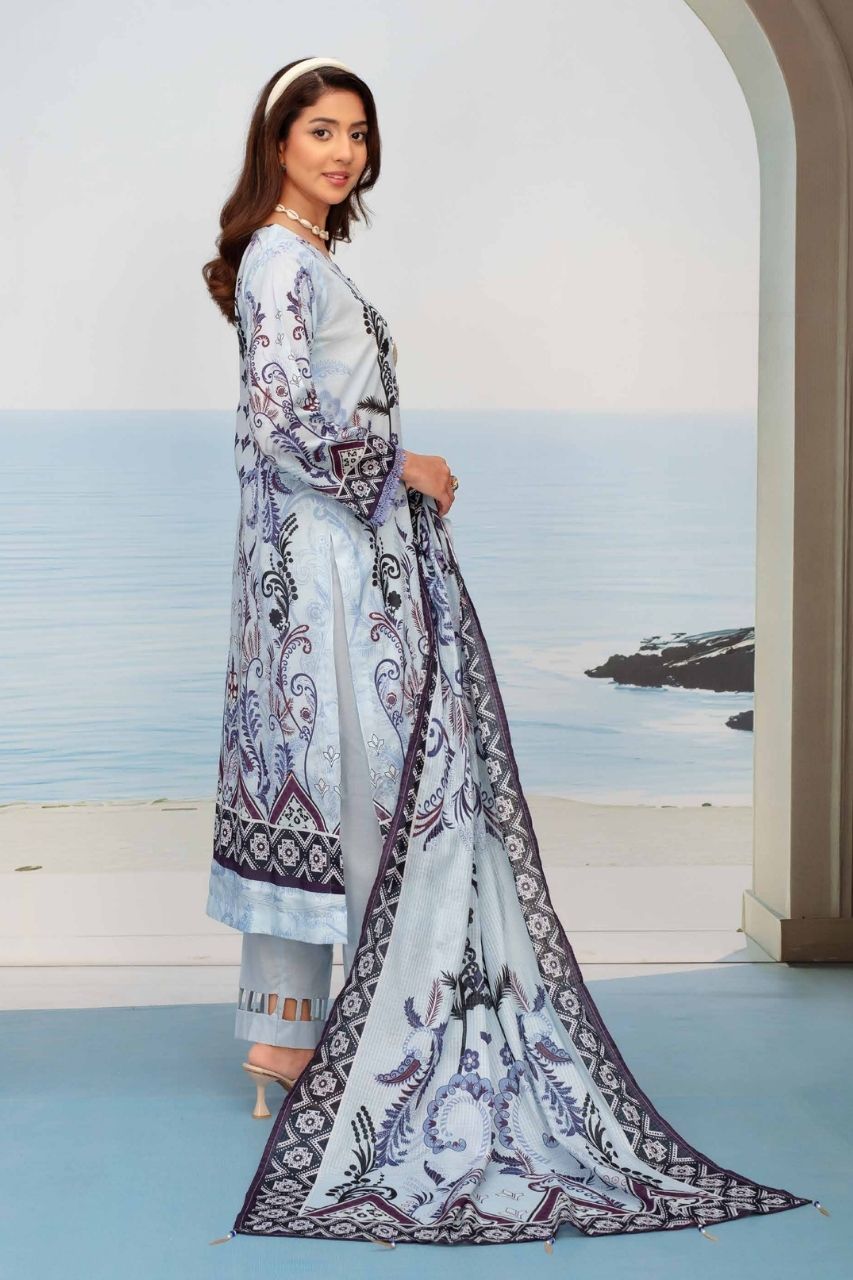 Fabiha By Feroza Digital Printed Lawn 3PC