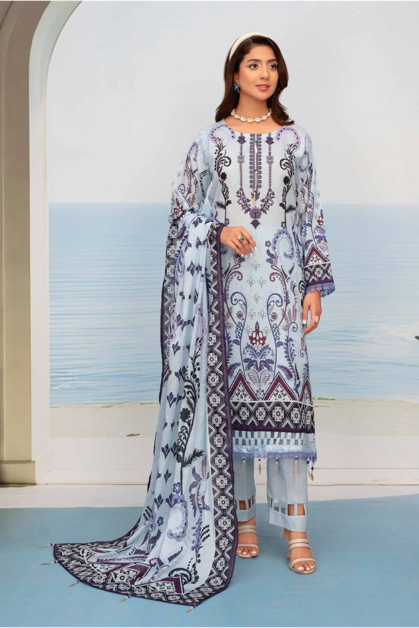 Fabiha By Feroza Digital Printed Lawn 3PC