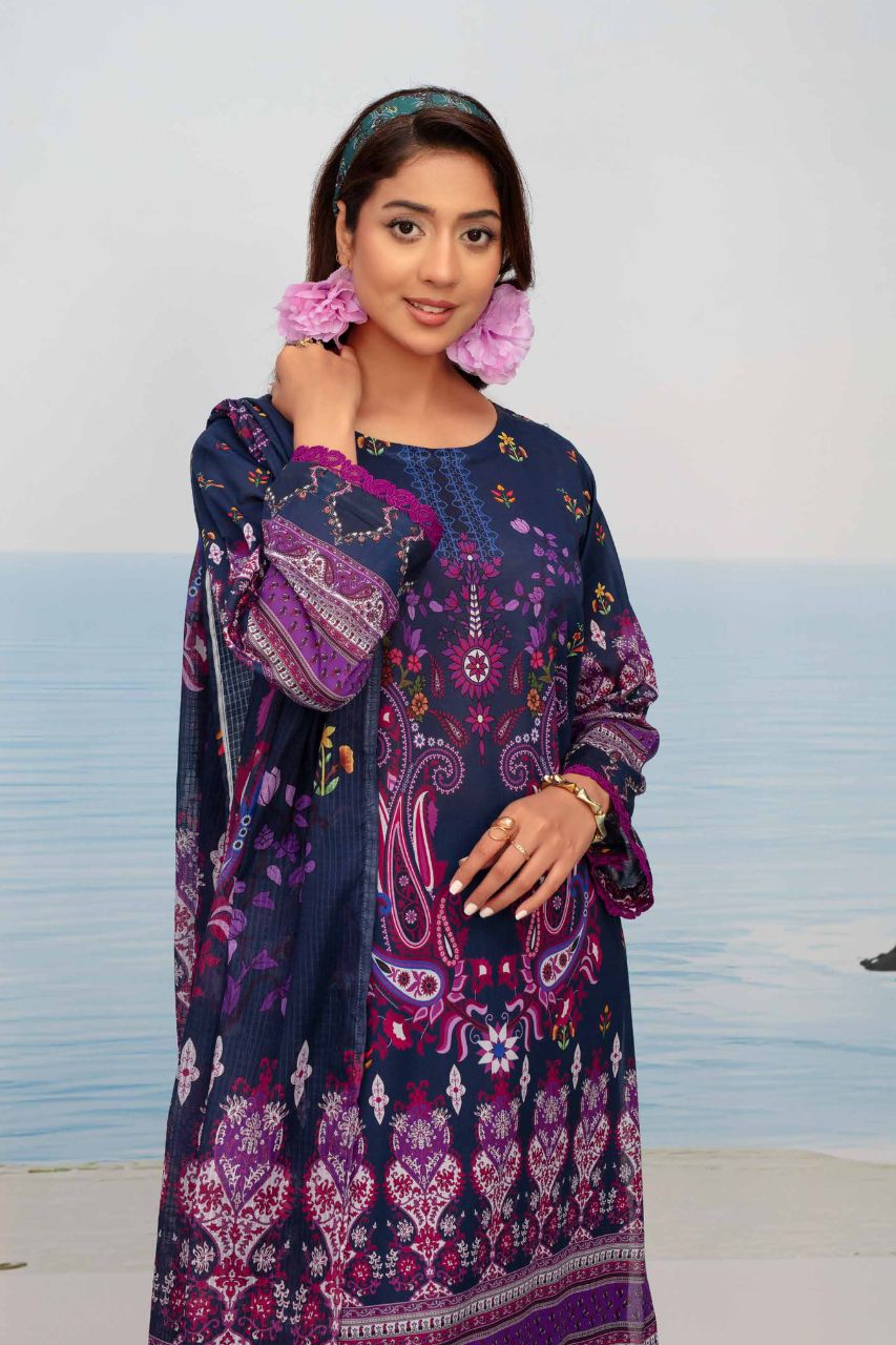 Fabiha By Feroza Digital Printed Lawn 3PC