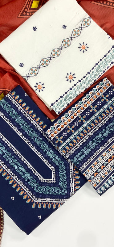 Jazmin Luxury Embroidered Lawn 3PC