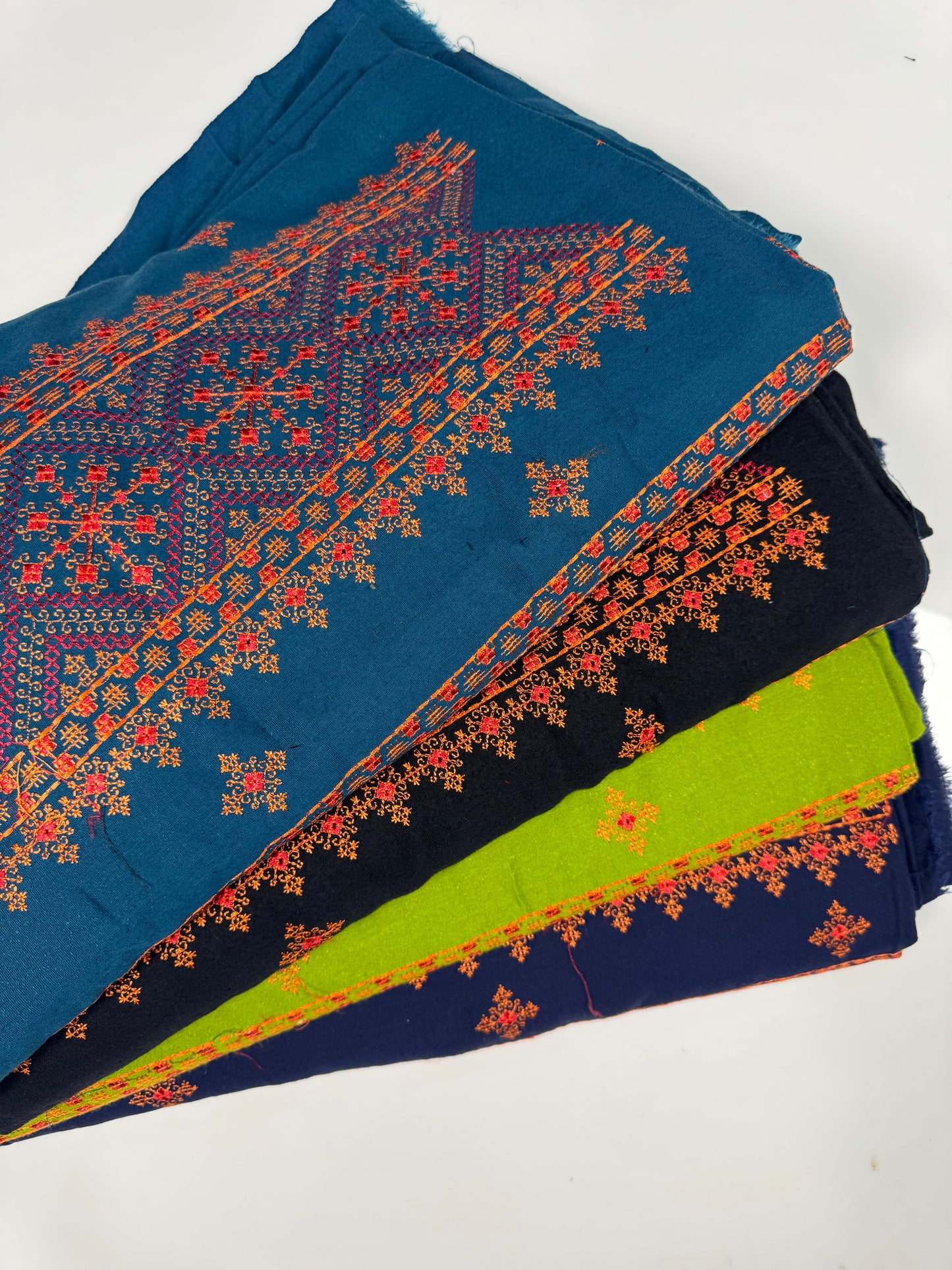 Pack of 4 – Bareeze Style Embroidered Karandi Fabric 2-PC