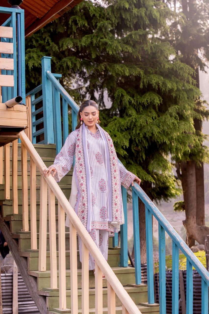 Gulzeb By Shanaya Digital Printed Lawn 3PC